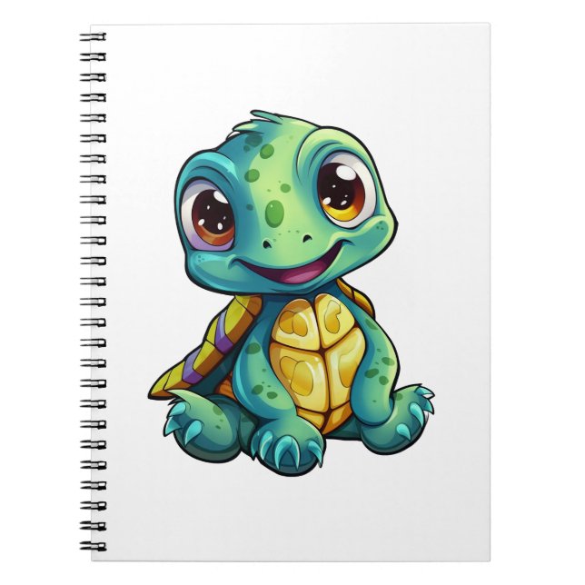 Carnet Illustration de tortue caricaturale (Devant)