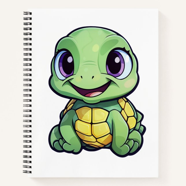 Carnet Illustration de tortue caricaturale (Devant)