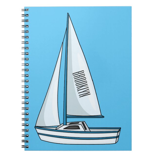 Carnet Illustration de voilier (Devant)