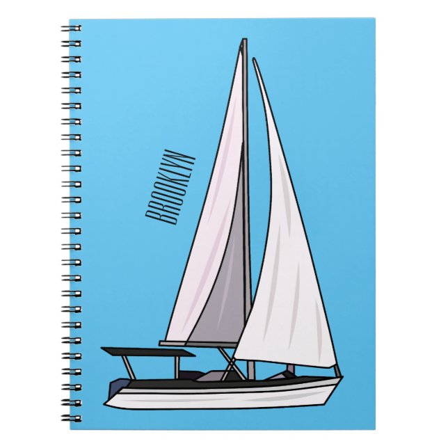Carnet Illustration de voilier (Devant)