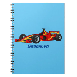 Carnet Illustration de voitures de course à grande vitess