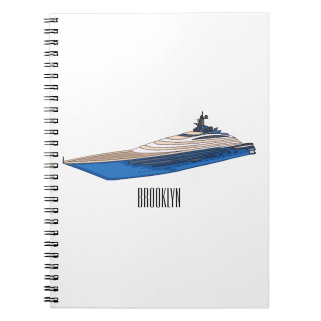 Carnet Illustration de yacht (Devant)