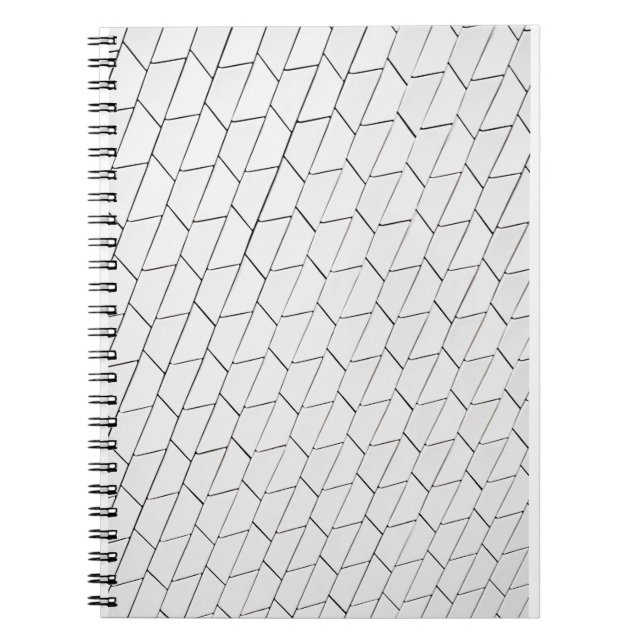 Carnet Illustration des lignes blanches et noires (Devant)