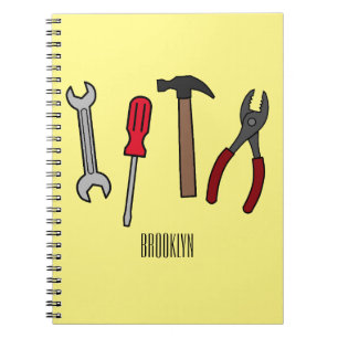 Carnet Illustration des outils de menuiserie
