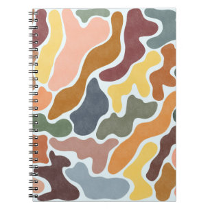 Carnet Illustration des tons terre abstraits modernes.