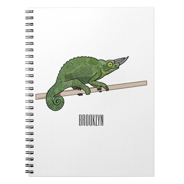 Carnet Illustration du caméléon de Jackson (Devant)