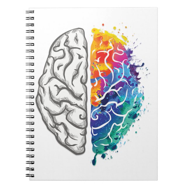 Carnet illustration du cerveau humain (Devant)