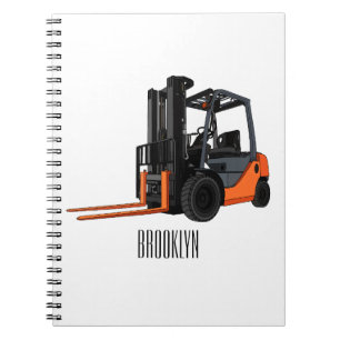 Carnet Illustration du chariot élévateur