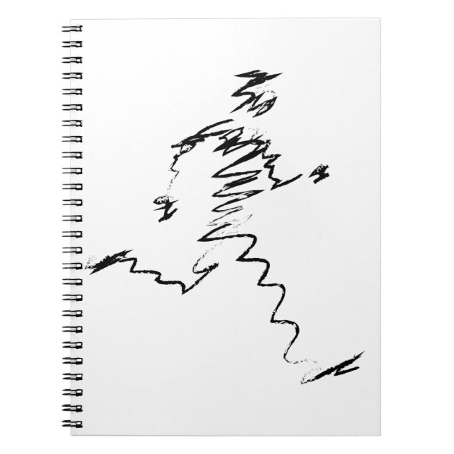 Carnet Illustration du cool du coureur (Devant)
