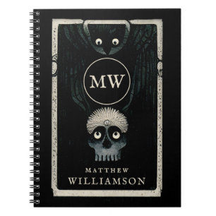 Carnet Illustration Du Corbeau Et De L'Imaginaire Sombre 