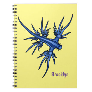 Carnet Illustration du dragon bleu des limaces de mer