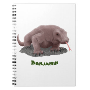 Carnet Illustration du dragon de Komodo