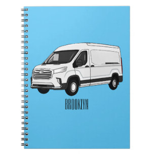 Carnet Illustration du fourgon de livraison