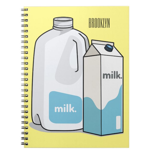 Carnet Illustration du lait (Devant)