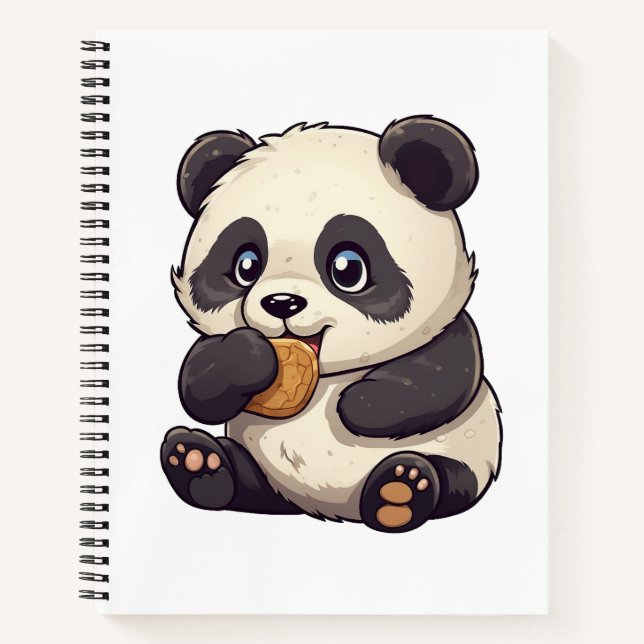 Carnet Illustration du panda de dessin (Devant)