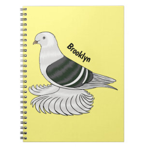 Carnet Illustration du pigeon pigeon du Bouclier de Saxon