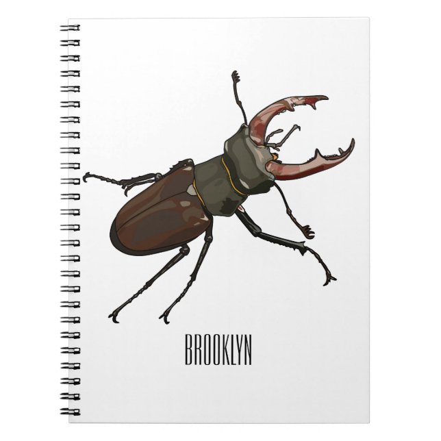 Carnet Illustration du scarabée de stade (Devant)