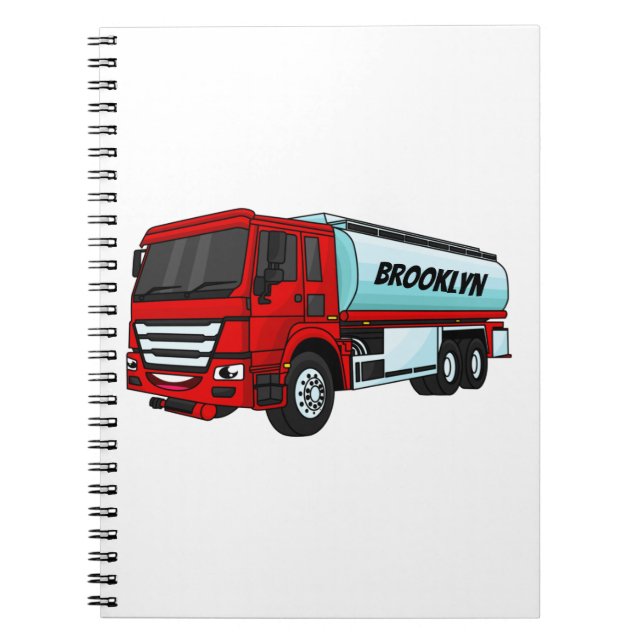 Carnet Illustration du transport de carburant par camion- (Devant)