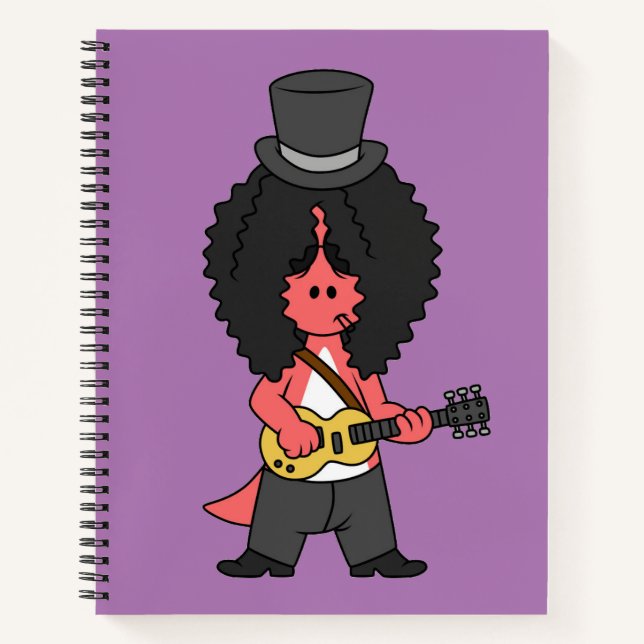 Carnet Illustration D'Un Allosaurus Habillé En Étoile Roc (Devant)