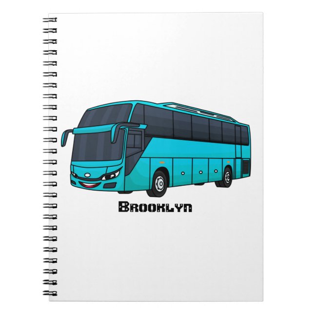 Carnet Illustration d'un autobus à passagers moderne (Devant)