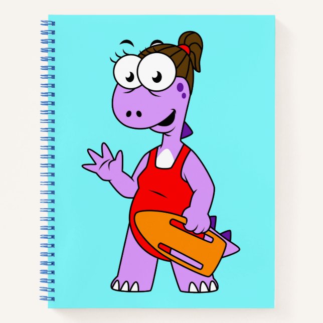 Carnet Illustration D'Un Gardien À Vie Tyrannosaurus Rex. (Devant)