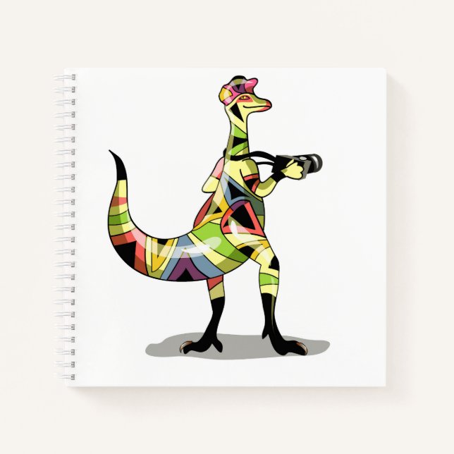 Carnet Illustration D'Un Photographe Iguanodon. (Devant)