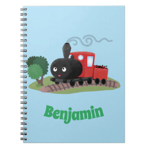 Carnet Illustration d'une locomotive à vapeur mûre