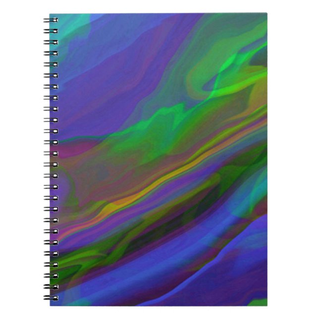 Carnet Illustration en marbre Abstrait Colorful Cute (Devant)