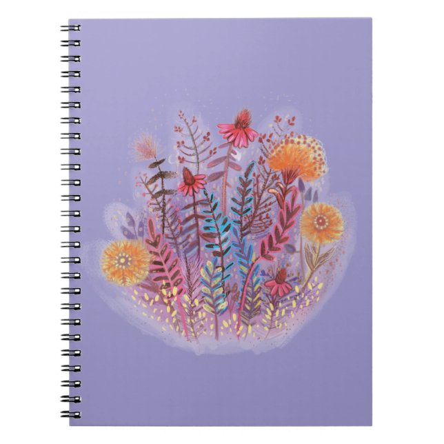 Carnet illustration florale (Devant)