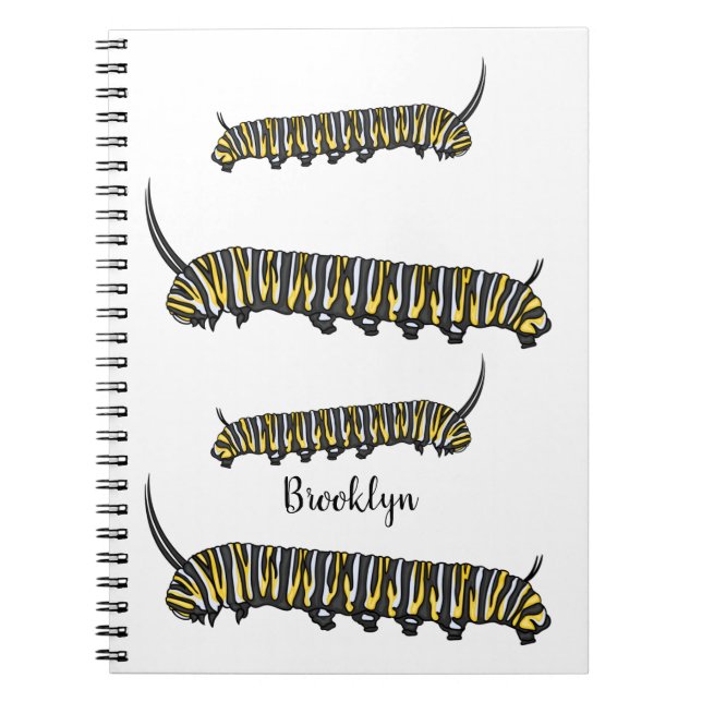 Carnet Illustration Monarch caterpillar (Devant)