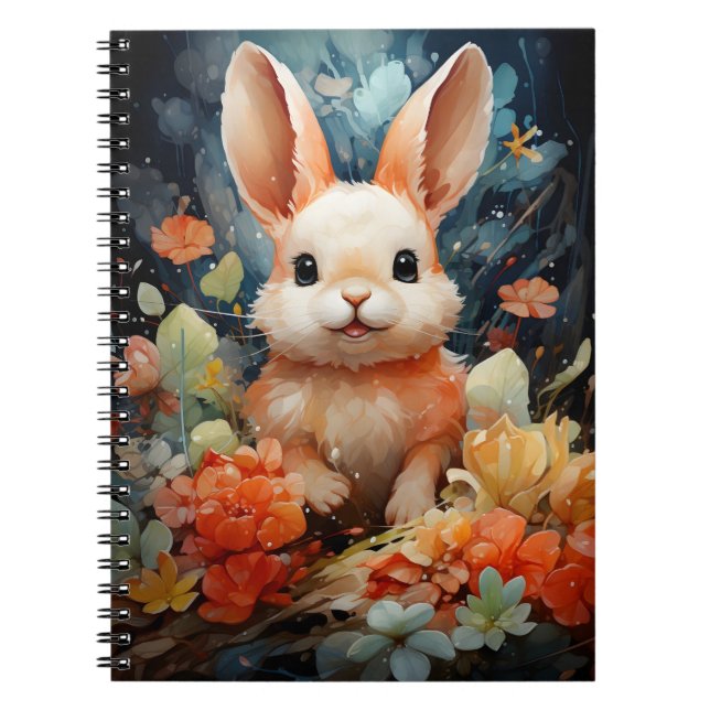 Carnet Illustration pour enfants adorable lapin de mer mi (Devant)