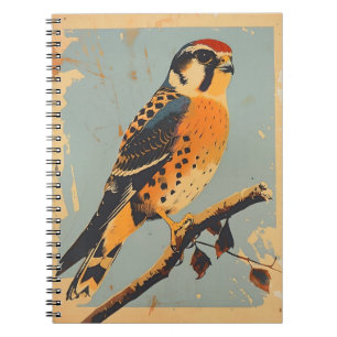 Carnet Illustration vintage américaine de Kestrel