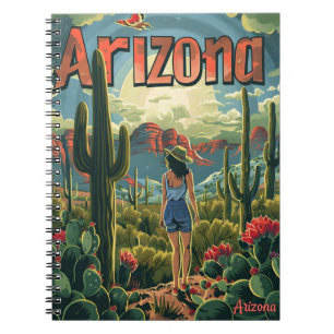 Carnet Illustration Vintage Arizona