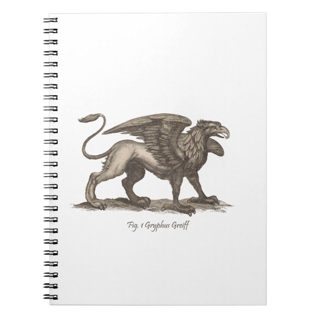 Carnet Illustration vintage de griffon (greiff de (Devant)