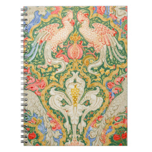 Carnet Illustration vintage de Walter Crane avec un cacat