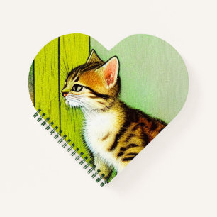 Carnet Illustration vintage Tabby Cat