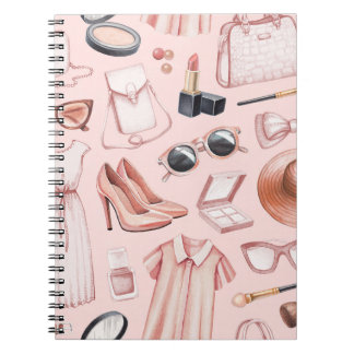 Carnet Illustrations à la mode : Motif chic sans couture.