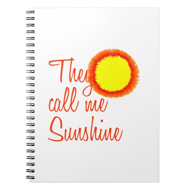 Carnet Ils m'appellent Sunshine (Devant)