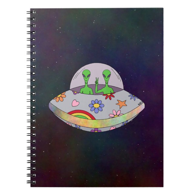 Carnet Ils viennent en paix OVNI (Devant)