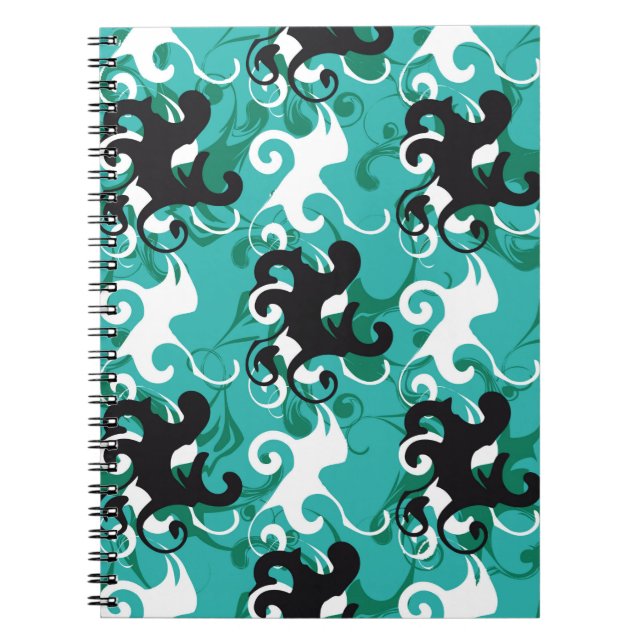 Carnet Ilu vintage qualitatif motif Abstrait (Devant)