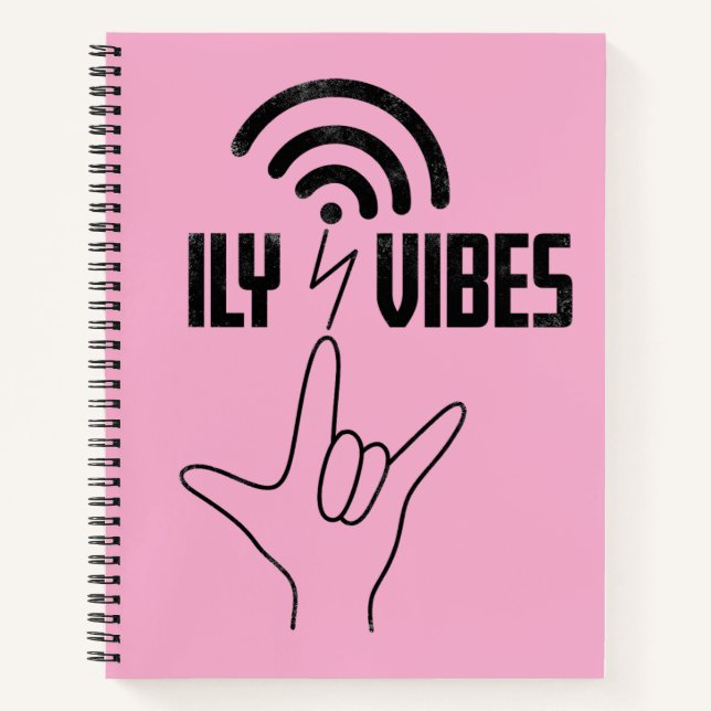 Carnet ILY Vibes - Conception ASL  (Devant)