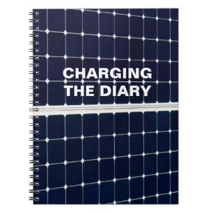 Carnet Image amusante d'un panneau solaire
