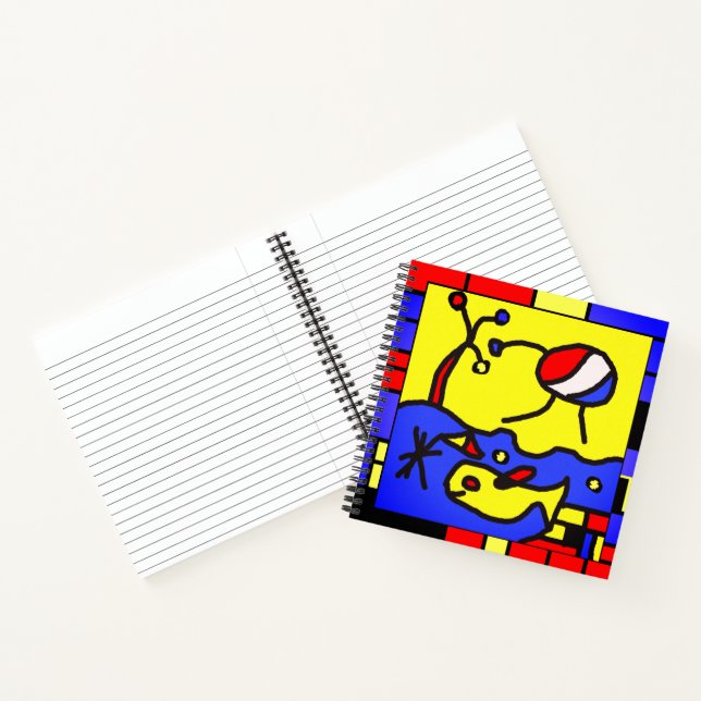 Carnet Image avec art moderne poisson (Intérieur)
