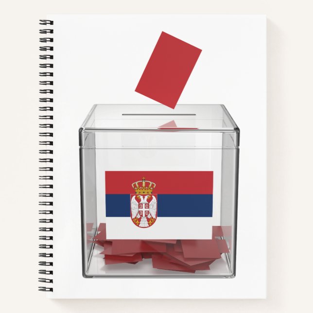 Carnet Image conceptuelle des élections en Serbie (Devant)