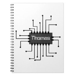 Carnet Image de puce IC de l'ordinateur personnalisé