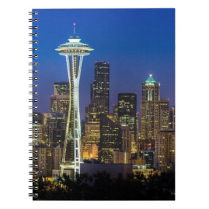 Carnet Image de Seattle Skyline le matin.