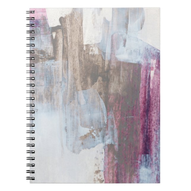 Carnet Image multimédia mixte Abstraite. Fond peint à la  (Devant)