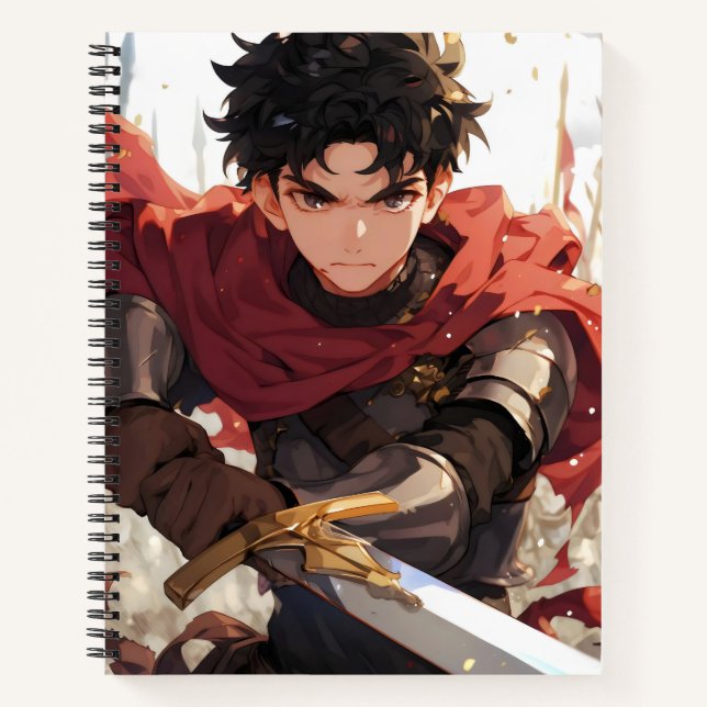 Carnet Imaginaire Anime Boy Knight (Devant)