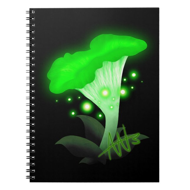 Carnet Imaginaire Chanterelle Champignon vert brillant (Devant)