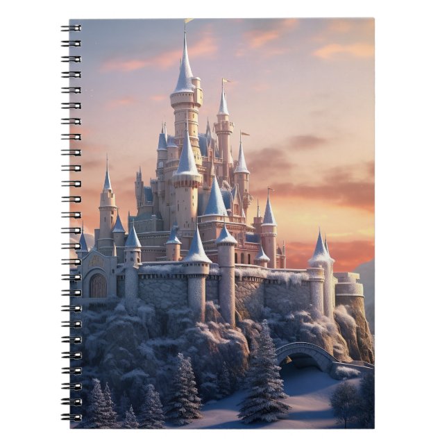 Carnet Imaginaire château numérique dans les montagnes (Devant)